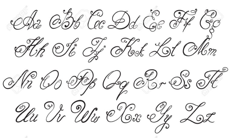 Красивые прописные буквы английского алфавита для письма