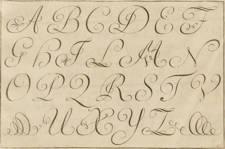 Красивая буква а заглавная каллиграфия