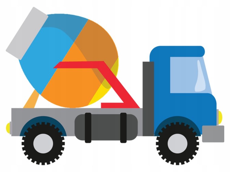 Цветная бетономешалка