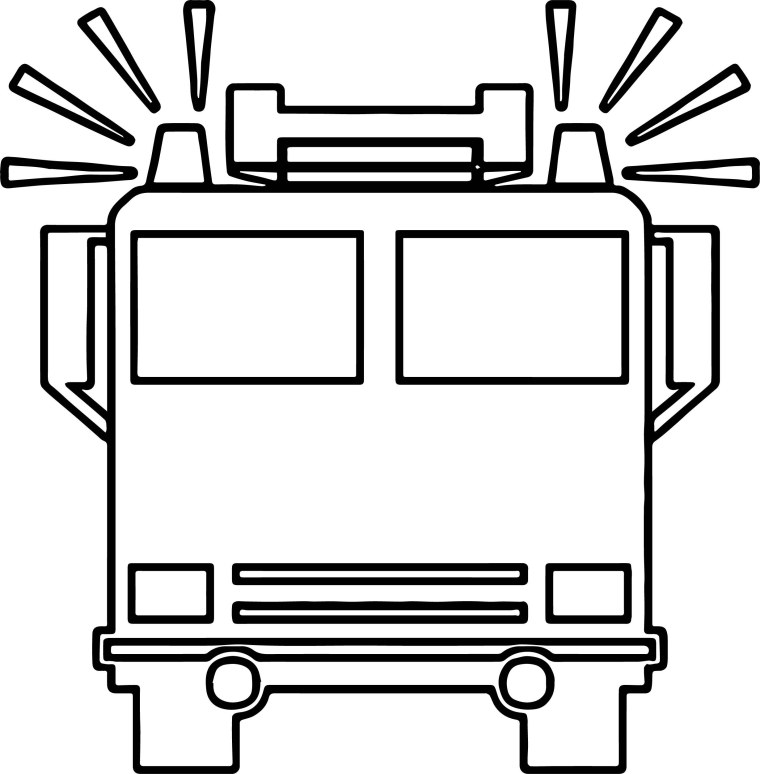 Пожарная машина вид спереди