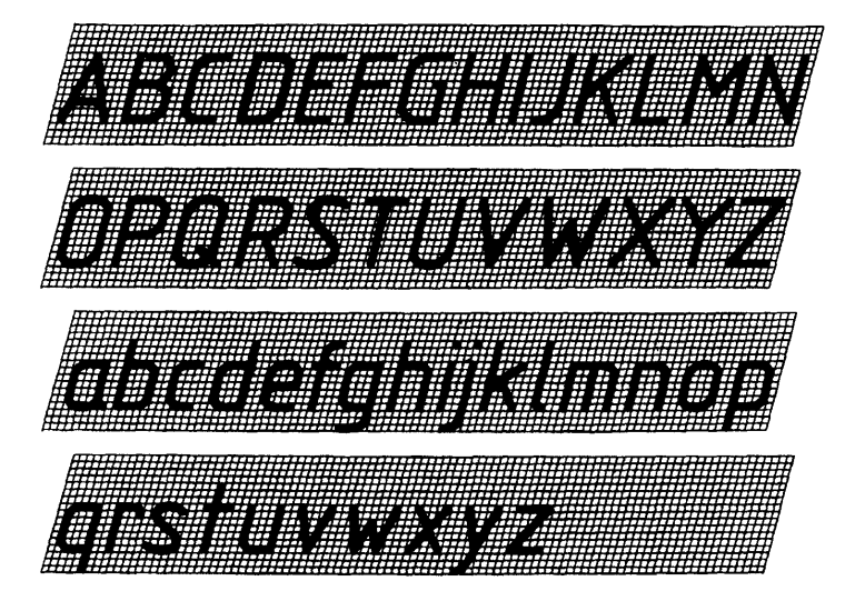 Латинский шрифт чертежный