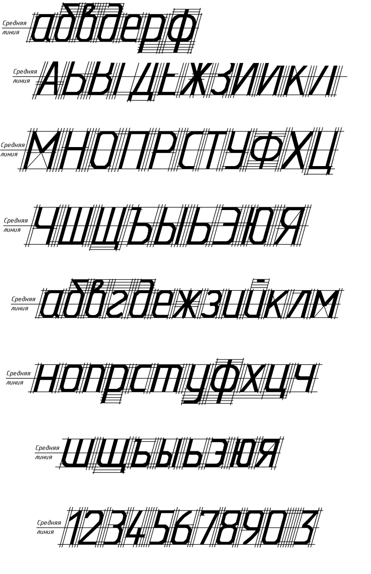 Чертежный шрифт