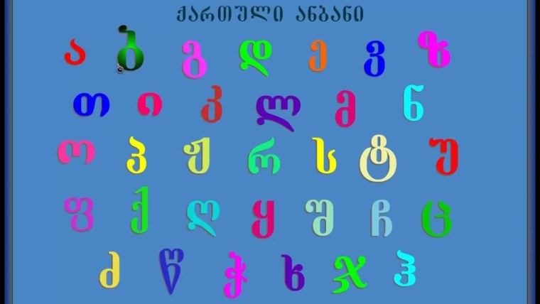 Ანბანი. Грузинский алфавит