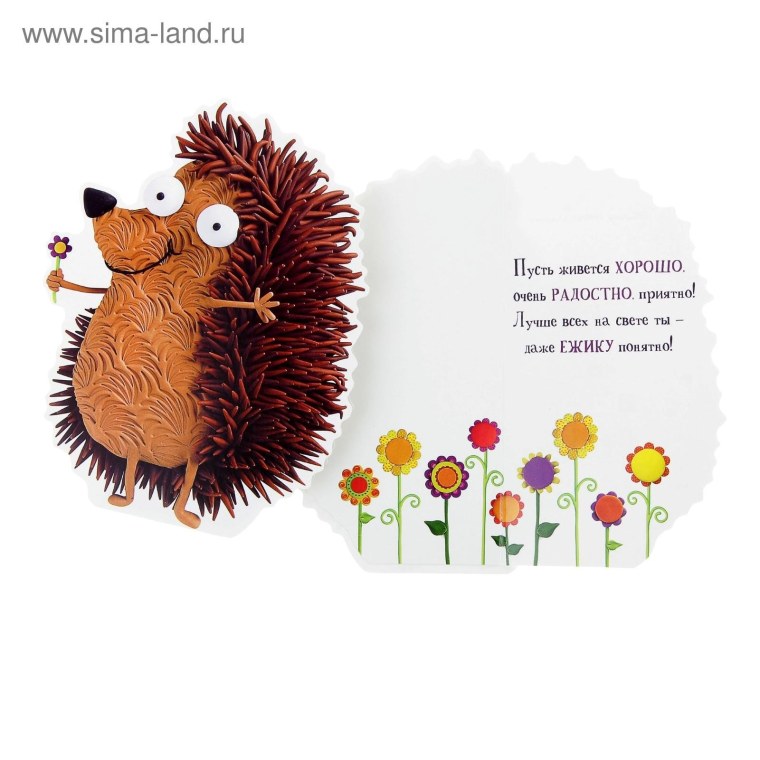 С днём рождения с ежиком