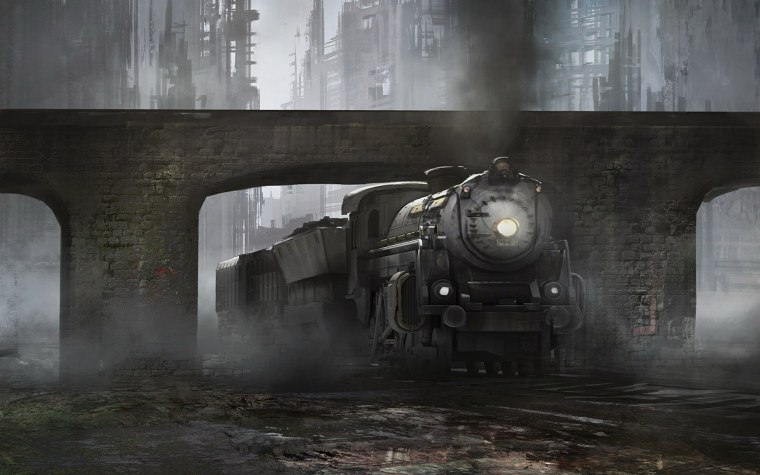 Бронепоезд стимпанк