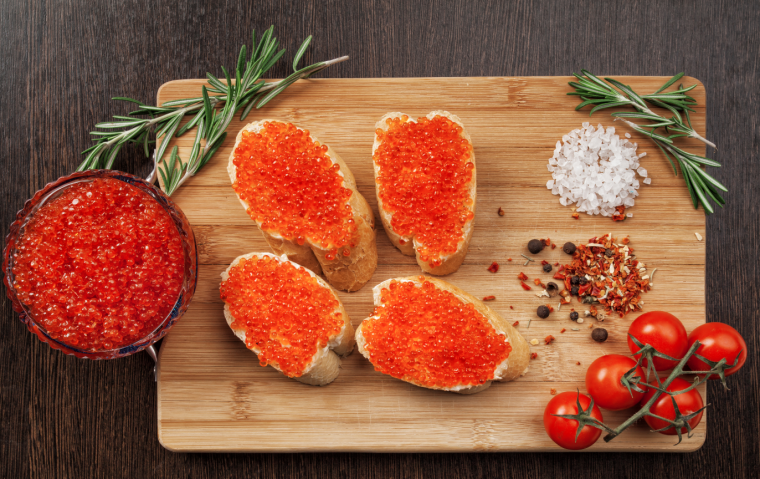 Красная икра форели