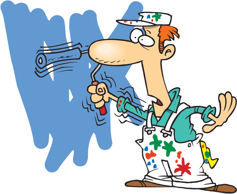 Маляр карикатура