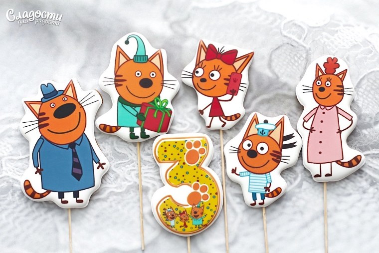 Имбирные пряники три кота