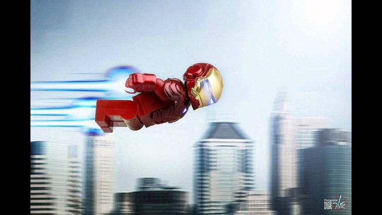 Легожэлезный человек летающий