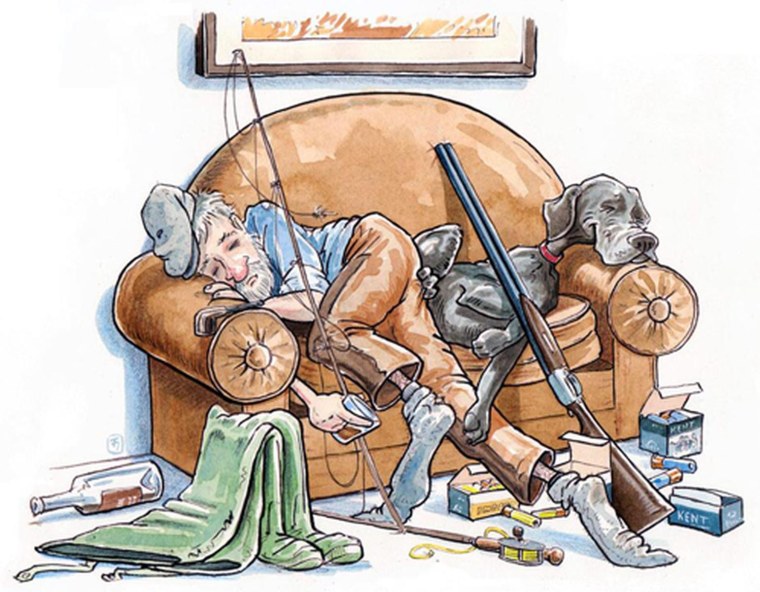 С днем рождения охотника прикольные