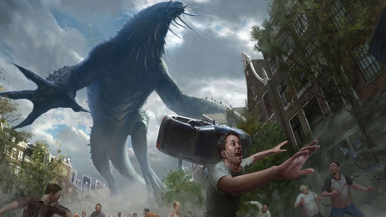 Монстры нападают на город