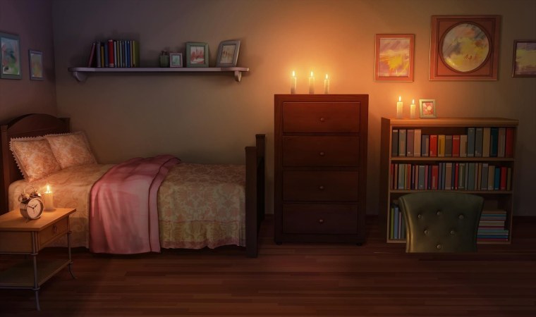 Спальня гача лайф ночью аниме