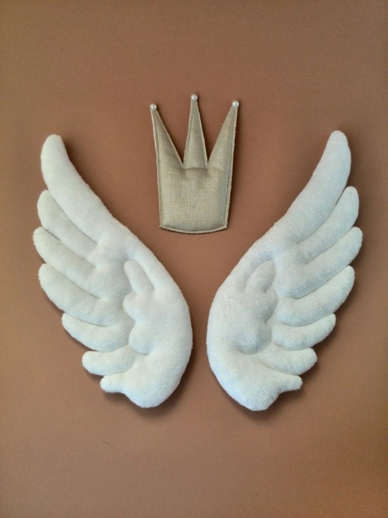 Крылья ангела из ткани