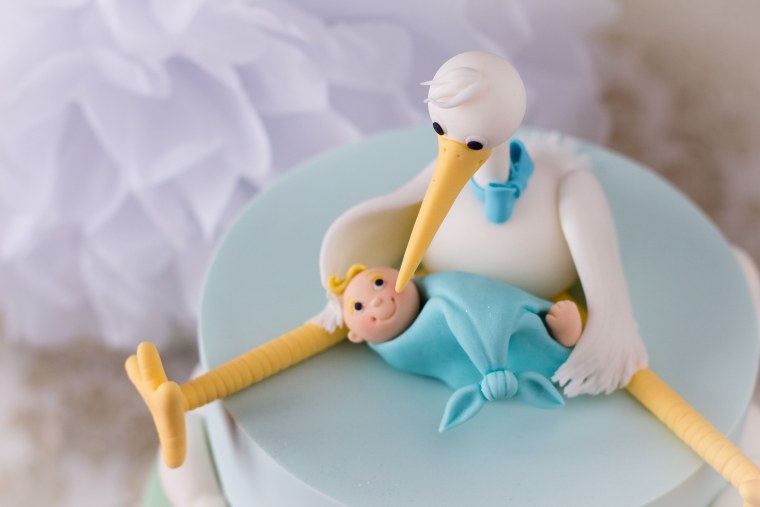 Торт с аистом