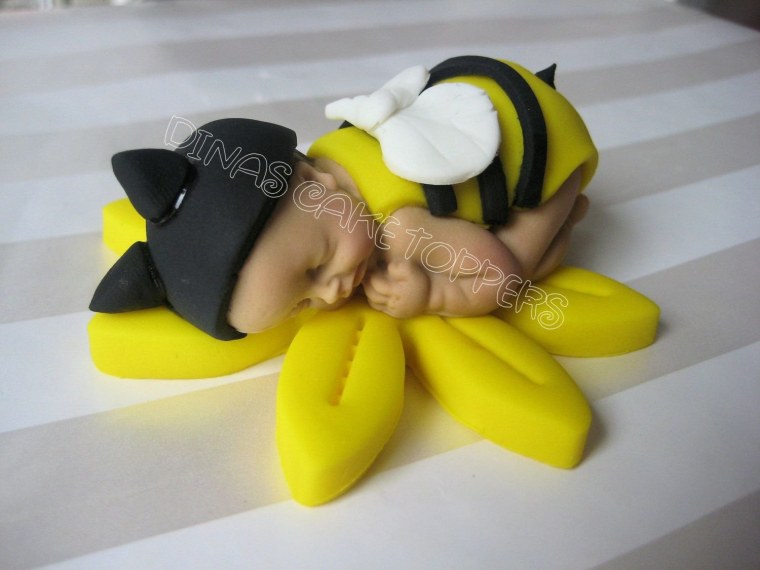 Пчелка из самозастывающего пластилина