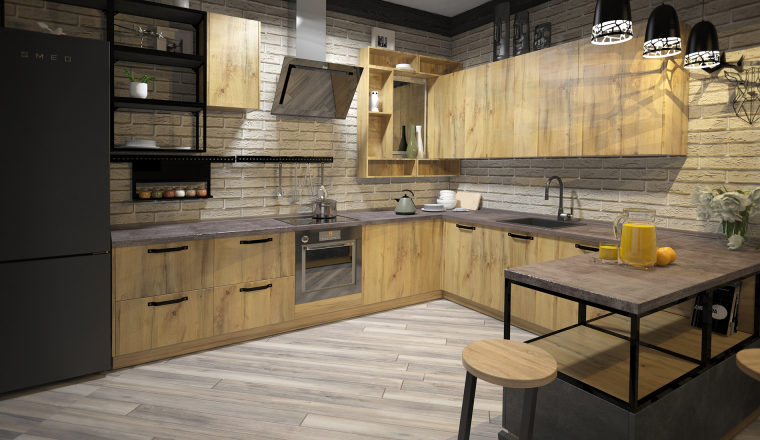 Кухни ЭТЕРНО лофт