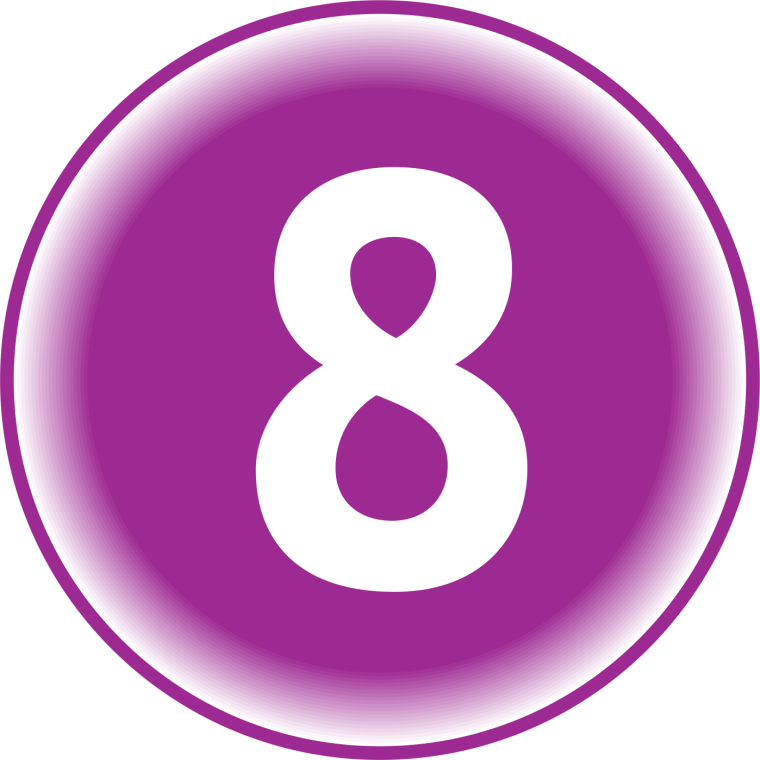 Красивые цифры в кружочках