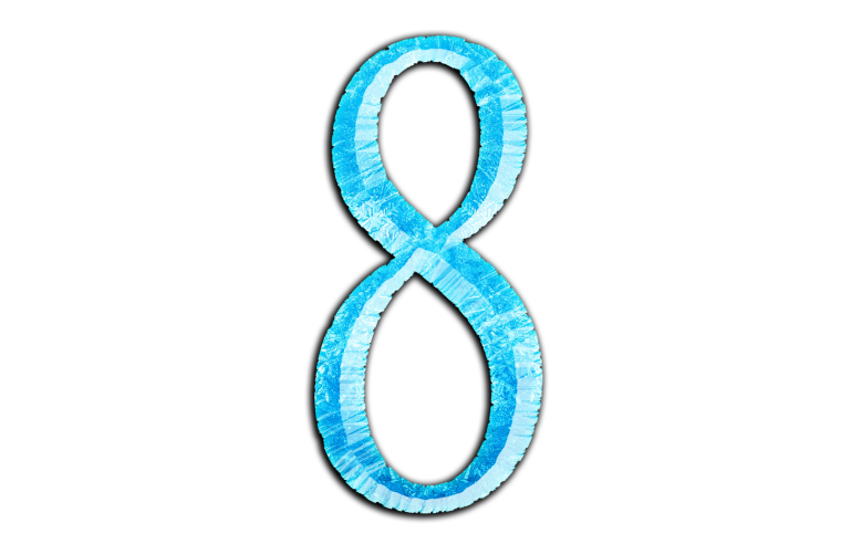 Цифра 8 красивая