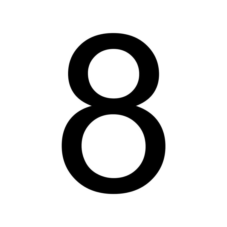 Цифра 8 смайликами