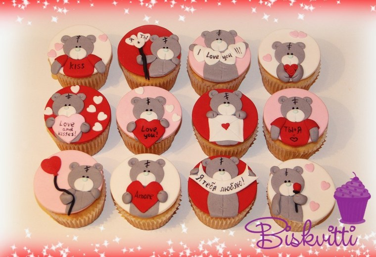 Капкейки с мишками