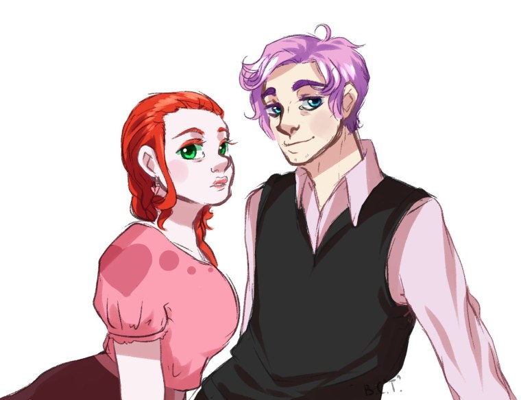 Смешарики хуманизация Бараш и Нюша