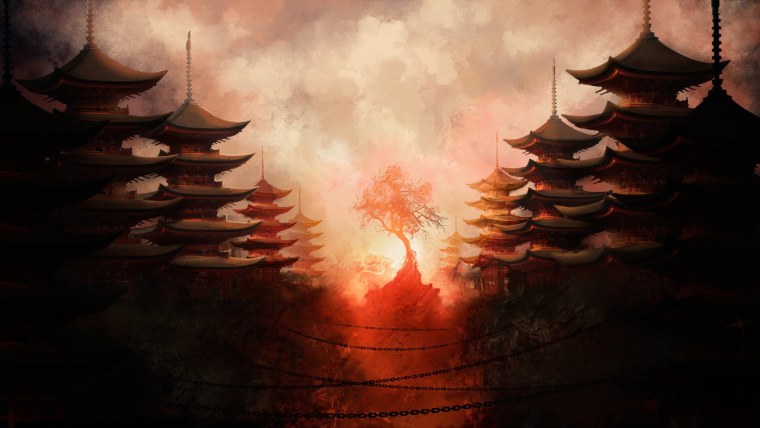 Япония деревня самураев