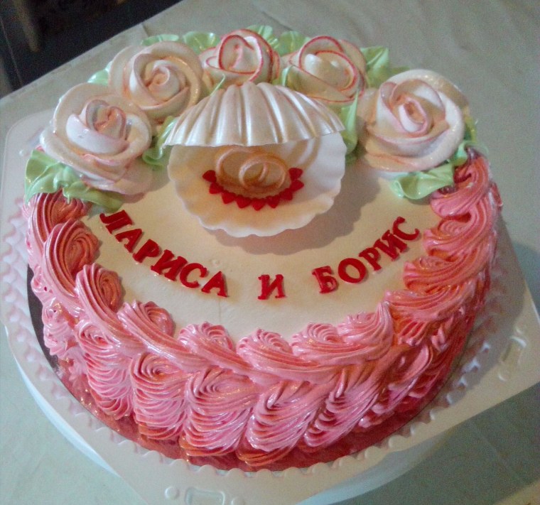 Торт на юбилей свадьбы 35 лет
