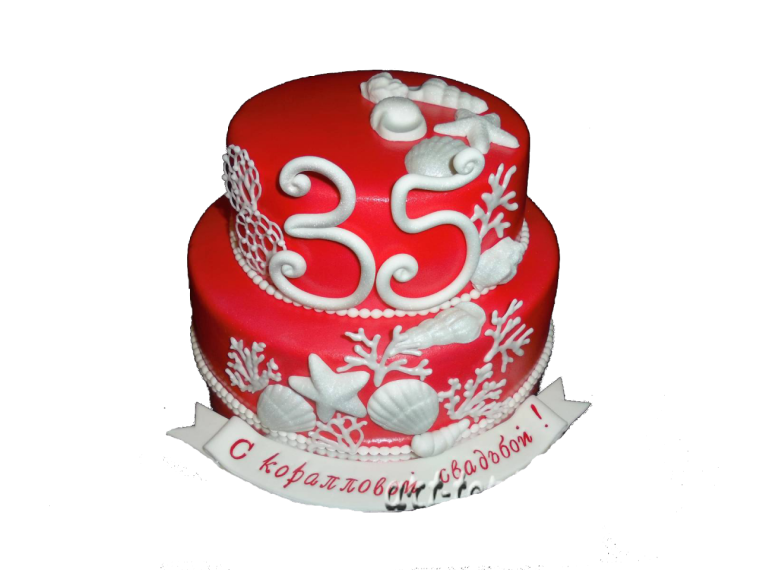 Торт на 35 летие совместной жизни