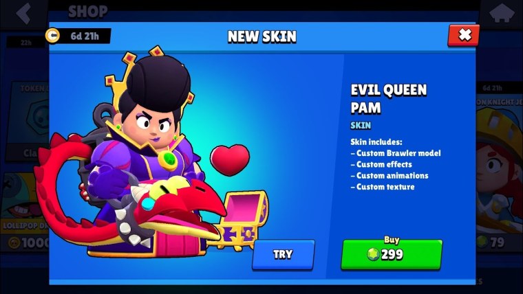 Королева Пэм из БРАВЛ старс