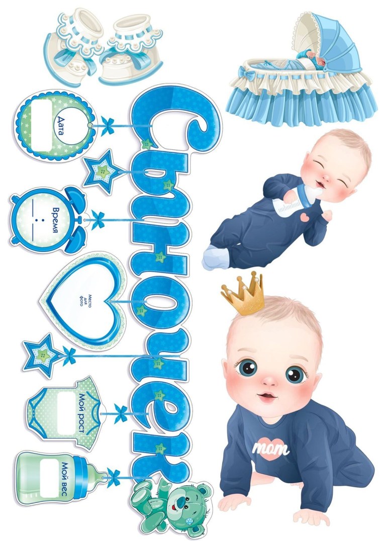 Макет босс молокосос для торта