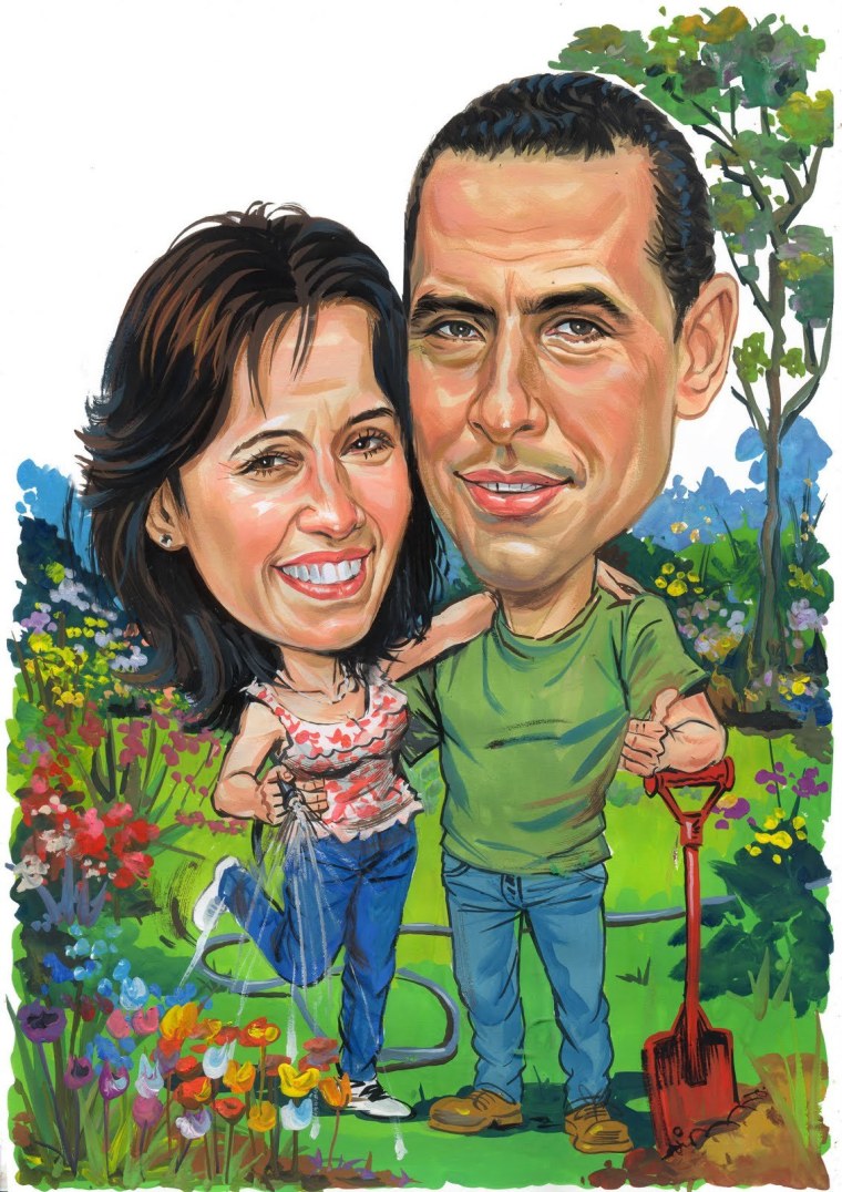 Шарж родители на даче