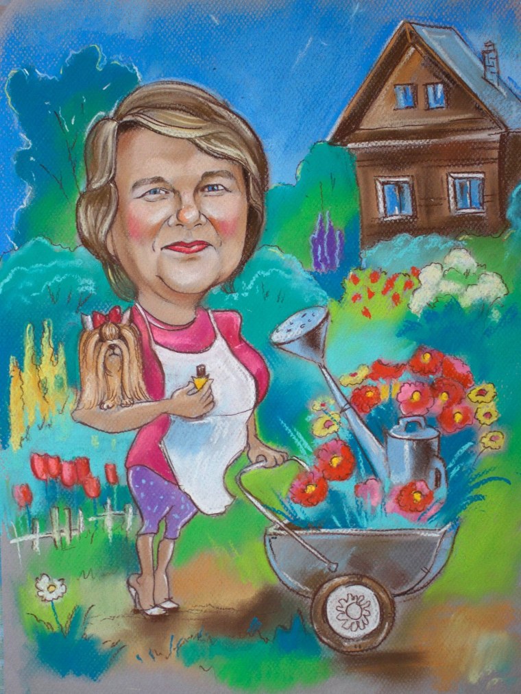 Шарж огородница