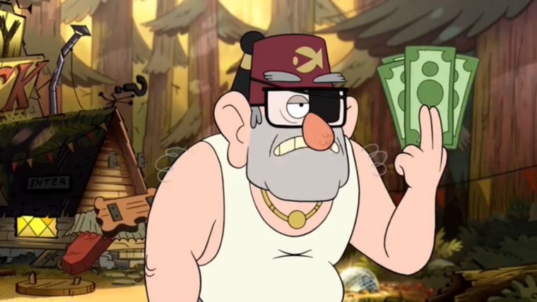 Гравити Фолз Стэн с деньгами