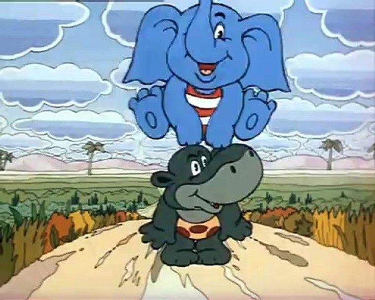 Мультик по дороге с облаками