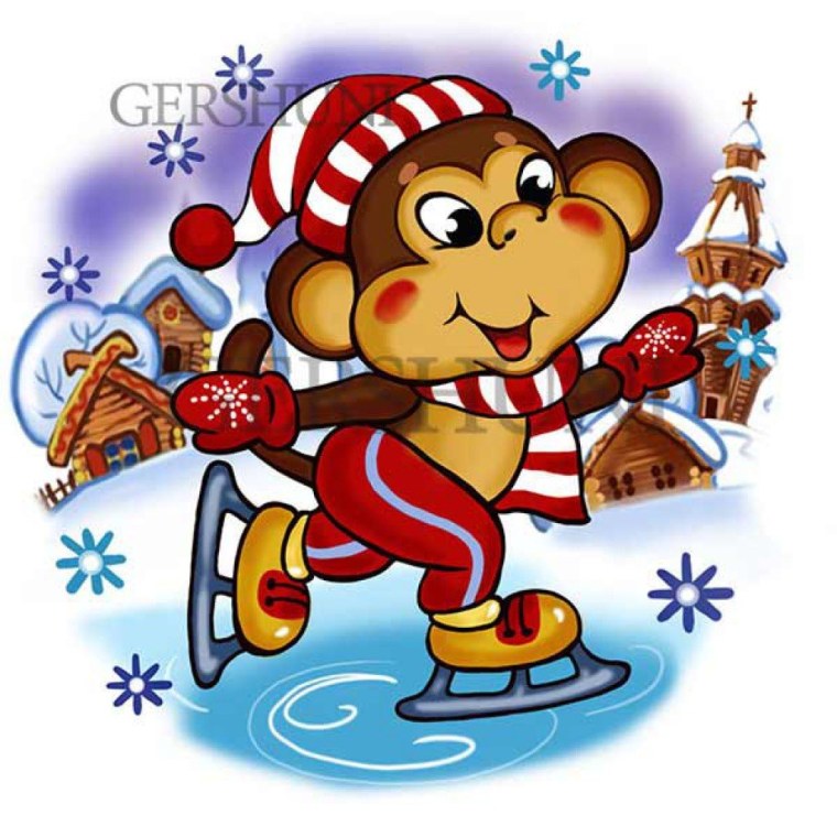 Новогодняя обезьянка