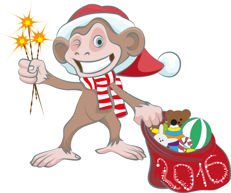 Обезьянка Санта