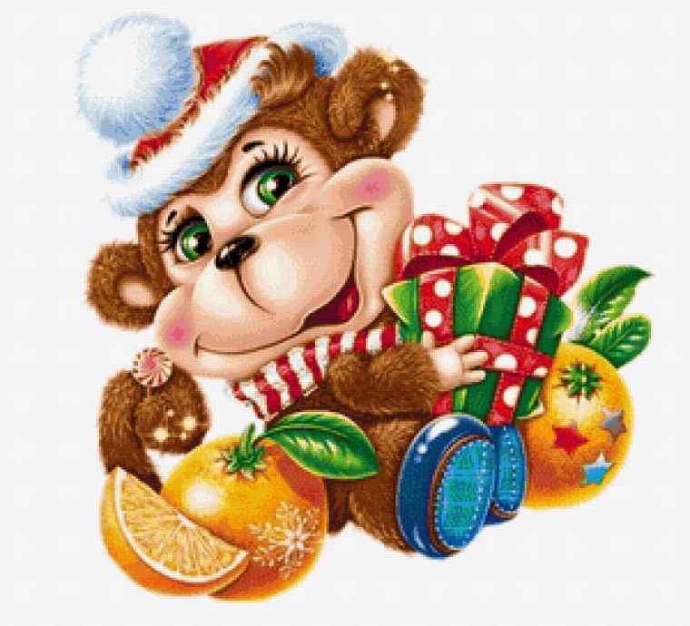 Новогодняя обезьянка