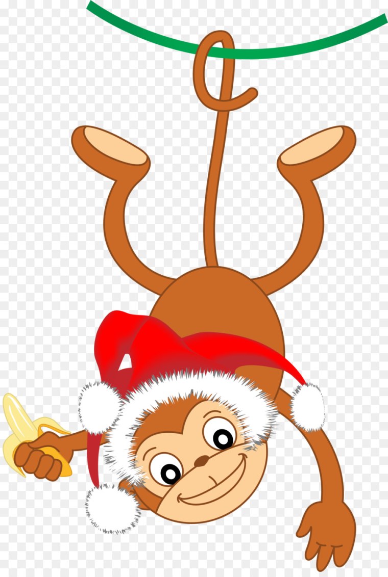 Новогодние животные мультяшные