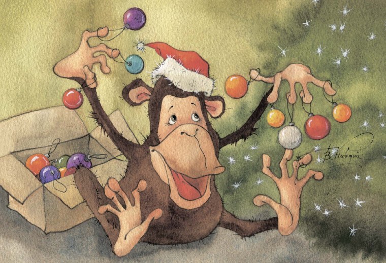 Иллюстрации Виктория Кирдий новый год