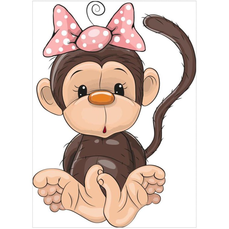 Обезьяна мультяшная