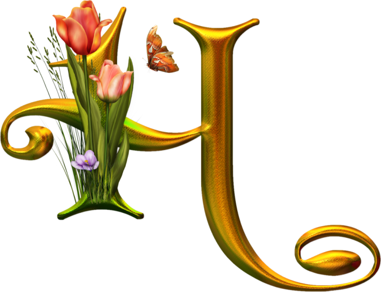 Красивые буквы на прозрачном фоне