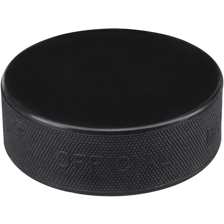 Шайба хоккейная сверху