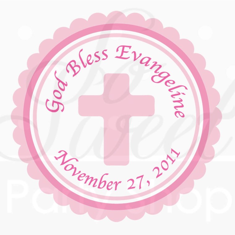 Съедобная печать для крестин