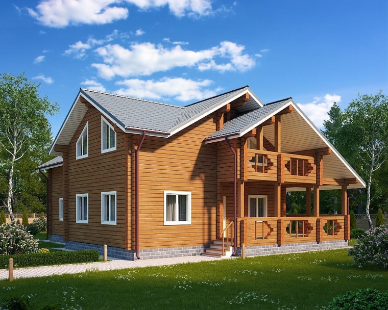 Дом из бруса Терем под ключ