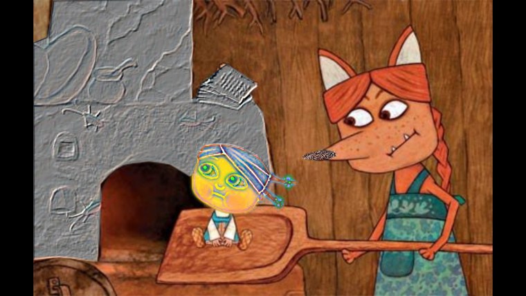 Лиса из мультика гора самоцветов Жихарка