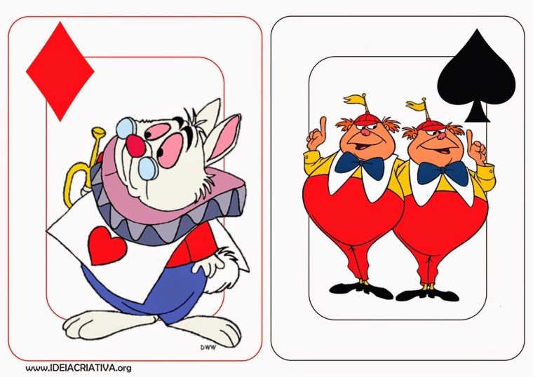 Алиса в стране чудес персонажи карты