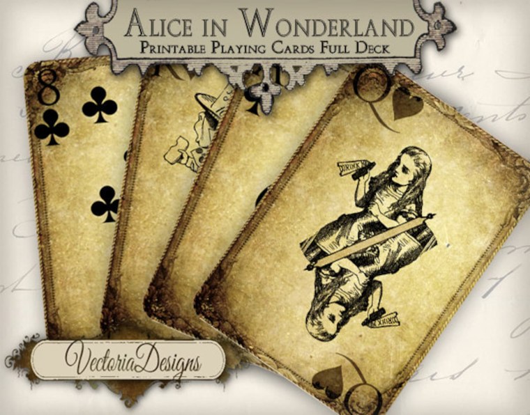 Alice in Wonderland Cards