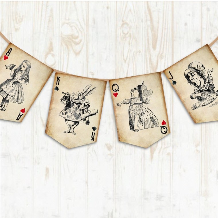 Флажки Алиса в стране чудес