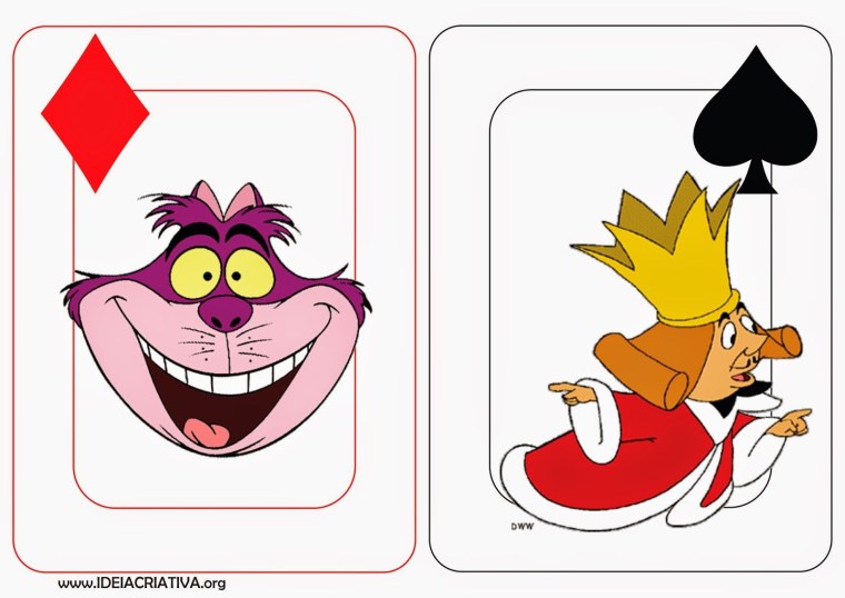 Алиса в стране чудес шаблоны для печати