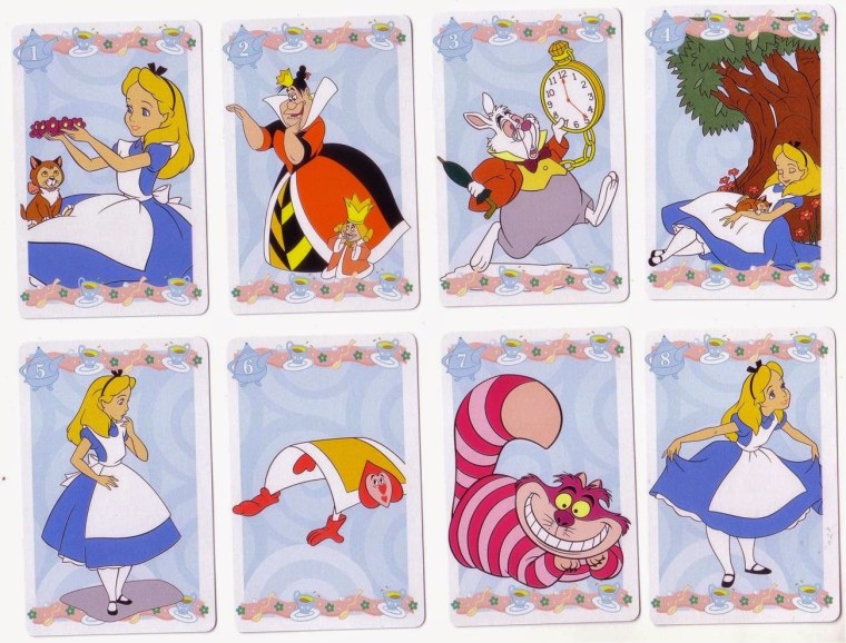 Алиса в стране чудес мультфильм Дисней карты